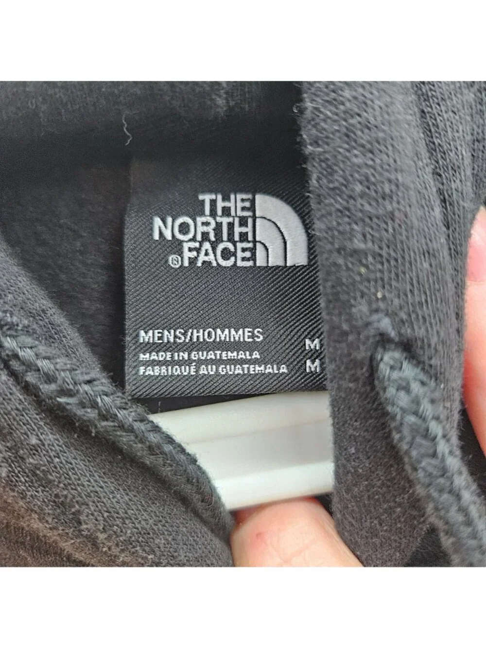 The North Face Black Hooded Sweatshirt Mens M Cotton Blend